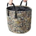 thumbnail image 1 of Large Capacity Leaves Grasses Garbage Bag Garden Lawn Waste Collection Bucket with Handles Storage Organizer Bin Container, 1 of 6