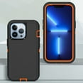 thumbnail image 2 of Entronix Heavy Duty Case Compatible with iPhone 12 / 12 Pro, Shockproof Hard Cover, Orange, 2 of 7