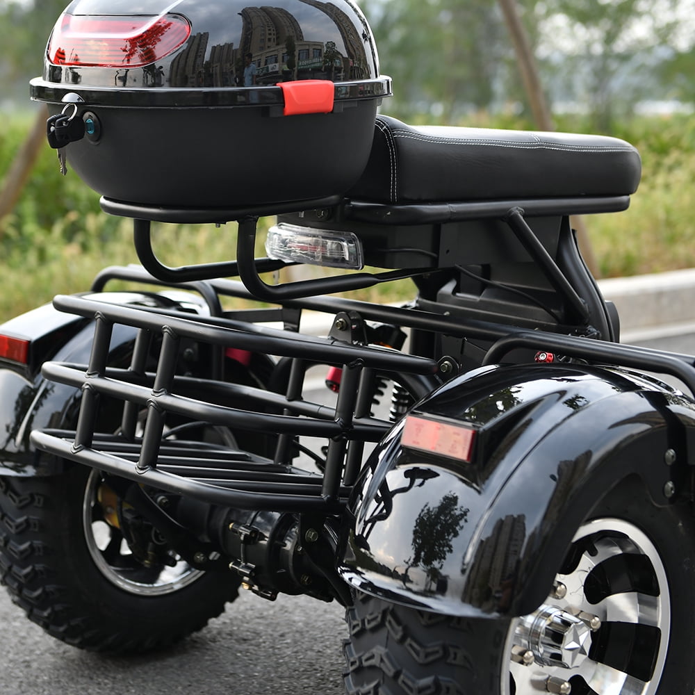 Ehoodax 3-Wheel Mobility Scooter with Headlights, Black, 550 Lb Limit