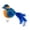 Blue, variant on Realistic Plush Squeaky Chirping Bird Cat Toy With Fluffy Feather Tail Battery-Free Sound Prey Interactive Pouncing Exercise Play Toy For Indoor Cats Relieve Boredom Anxiety(Black-15x5cm)