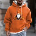thumbnail image 2 of MITCOWBOYS Chandails à Capuchon pour Hommes Mode Décontractée Chandail à Capuchon Imprimé avec Poche Chandail à Capuchon Graphique Chandails en Molleton pour Hommes 4TG (Liquidation)Orange, 2 of 4