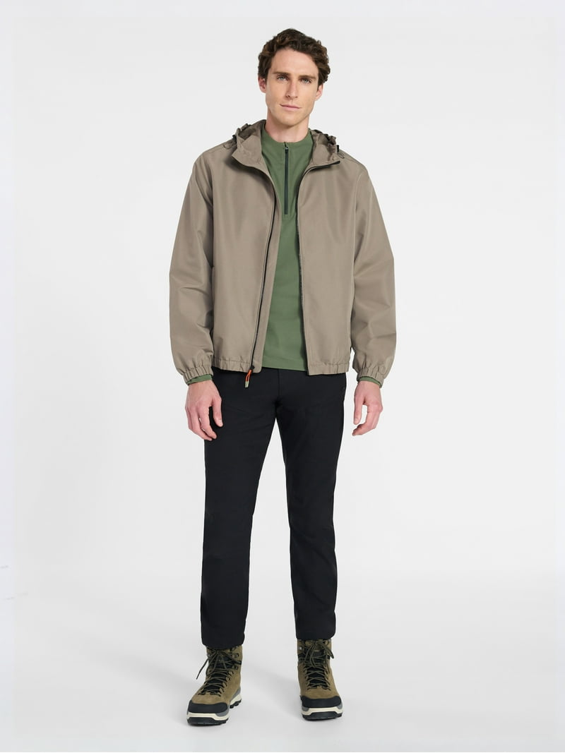 Ozark Trail Men's Windbreaker Jacket with Hood, Sizes S-3XL