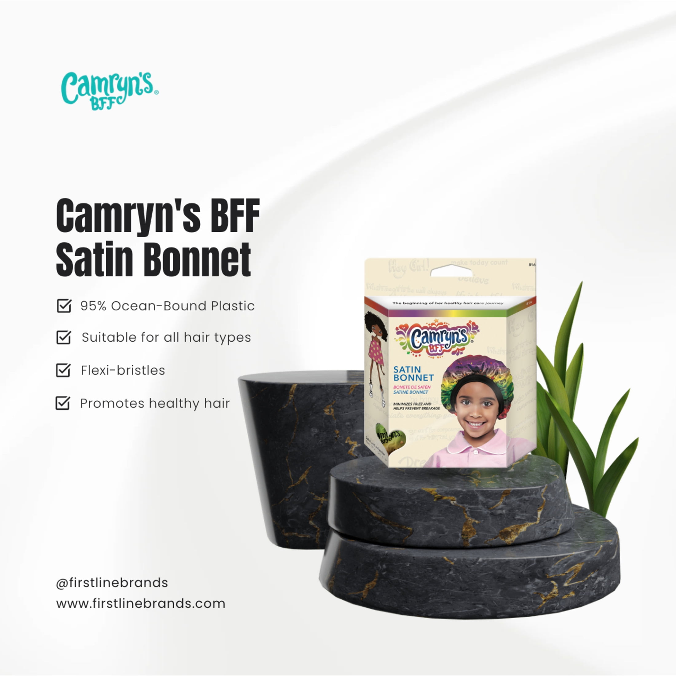 (3 pack) Camryn's BFF Satin Bonnet, Assort