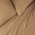 thumbnail image 4 of Superior Egyptian Cotton Embroidered 650 TC Deep Pocket Sheet Set, Queen, Taupe, 4 of 6