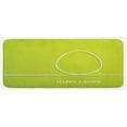 thumbnail image 1 of Easter Kitchen Mat, Minimalist Egg Design on a Green Toned Backdrop Coming of the Spring Theme, Plush Decorative Kitchen Mat with Non Slip Backing, 47" X 19", Yellow Green White, by Ambesonne, 1 of 1