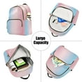 thumbnail image 5 of FORMRS Mini Backpack Purse for Women Travel Daypack Casual Shoulder Bag, Light Pink Gradient, 5 of 7