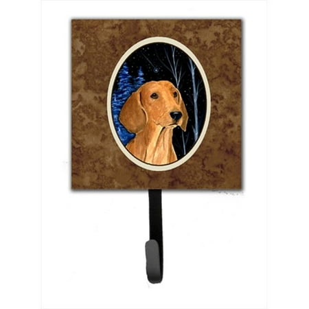 Dachshund Leash Hook - Starry Night Dachshund Leash Holder Or Key Hook