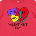 thumbnail image 4 of Inktastic 1st Valentine's Day Hearts Boys or Girls Baby T-Shirt, 4 of 5