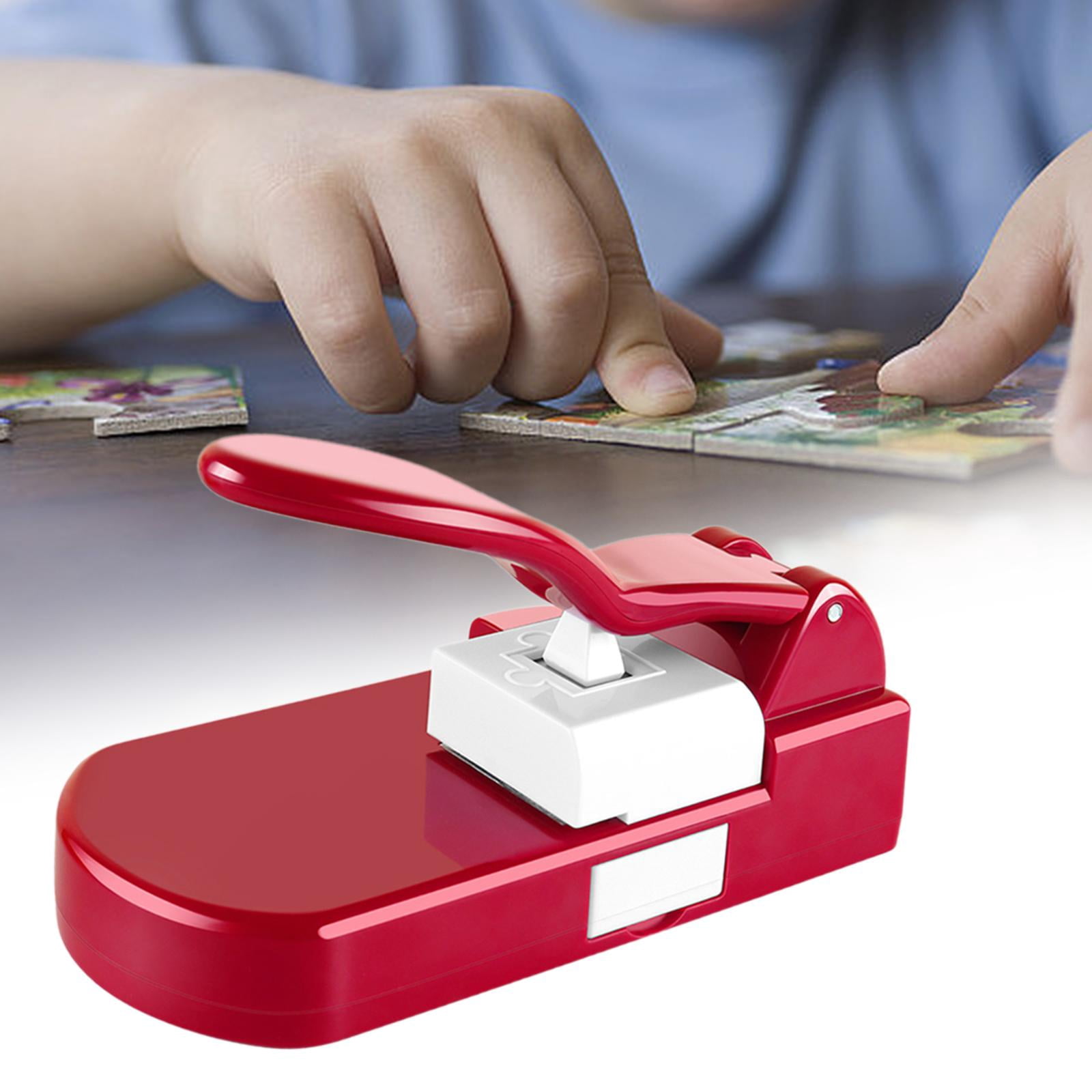 S SERENABLE DIY Puzzle Tool Paper Cutting Machine Puzzle Maker Machine for Kid Classroom Red