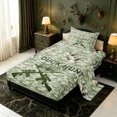 thumbnail image 2 of Manfei Camo Print Twin Sheets,Rustic Duck Hunting Bedding,3pcs,1 Flat Sheet,1 Fitted Sheet and 1 Pillowcase, 2 of 6
