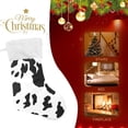 thumbnail image 4 of Coolnut Cow Print Christmas Stocking Personalized Large Candy Stocking, Xmas Stockings Decoration Hanging Gift for Family Holiday Party Ornaments Decor Fireplace, 4 of 7