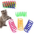 thumbnail image 2 of 20 PCS Paquete de 8/20 juguetes coloridos de tubo de resorte para gatitos, juguetes interactivos divertidos para mascotas, Color aleatorio, 2 of 5