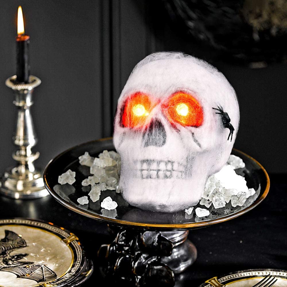 Lifelike Skull Day of the Dead Ornament Skeleton Head Home Decor Craft Gift