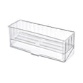 thumbnail image 3 of Naxoaeo Kitchen Sink Storage Rack, Over Sink Dish Drying Rack, Multifunctional Plastic Cutlery Brush Sponge Holder, Non-Perforated Countertop Organizer, Clear Drainage Basket, 3 of 7