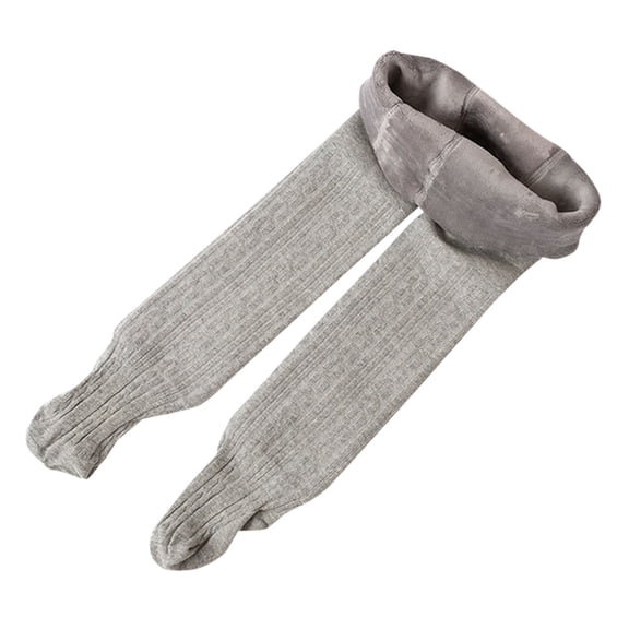 Mercatoo Baby Fl𝐞𝐞ce Lined Winter Leggings Toddler Infant Footie Basic Full Length Stretchy Thermal Fall Solid Pants