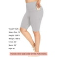 thumbnail image 6 of As Rose Rich Biker Shorts for Women High Waist Workout Shorts with 3 Pockets, 1X, 6 of 9