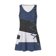 thumbnail image 4 of Dresses for Women 2024 Plus Size Comfort Pocket Printing Sleeveless V-Neck Dress, 4 of 5