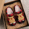 thumbnail image 6 of Taqqpue Christmas Slippers for Women House Shoes Fluffy Soft Cozy Bedroom Plush Cute Round Head Slippers for Indoor Outdoor Use Christmas Gifts for Women, 6 of 6