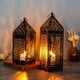 thumbnail image 2 of 1 Farol de Metal Vintage con Luces de Viento, Portavelas, Accesorio de Decoración para el Hogar, Sin Vela ZTFD-48L, 2 of 5