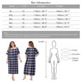 thumbnail image 4 of Nightgowns for Women Plus Size Short Sleeve Night Gowns Ladies Summer Oversized House Dress Print Sleepwear Soft Housecoat Comfy Sleep Dress,XL-5XL, 4 of 9