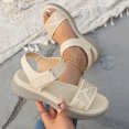 thumbnail image 5 of Quaouag Wedge Sandals For Women Low: Dressy Summer Sandal - Comfortable Sandals, 5 of 7