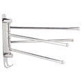 thumbnail image 5 of M Buder Wall Mount Stainless Steel 4-Rod Rotating Towel Rack Hanger (13.8 inches / 35 cm), Heavy Duty Space Saving Bathroom Toilet Organizer Accessory, 5 of 9