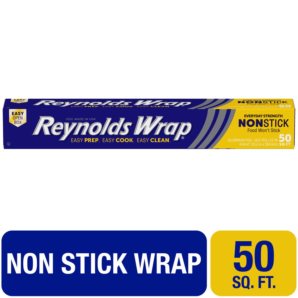 Reynolds Wrap Aluminum Foil, Everyday Strength NonStick, 50 Square