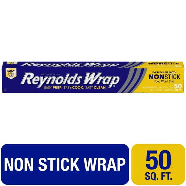 Reynolds Wrap Aluminum Foil, Everyday Strength NonStick, 50 Square