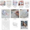thumbnail image 3 of Paint by Numbers Kit for Adults, Snowy Horse Winter Scene Paint by Numbers, Easy Paint by Numbers Kit for Adults Beginner, DIY Adult Paint by Number Kits on Canvas, 12x16in Home Decor, 3 of 7