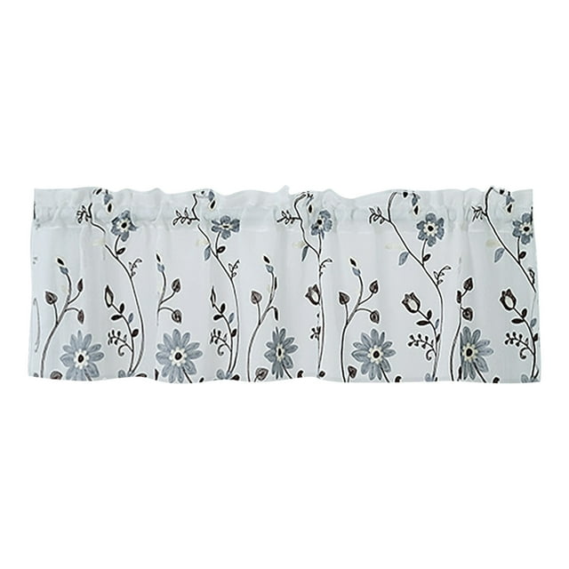 Rideaux à Moins de 10 Rideaux Floraux Rideaux de Cuisine Rideaux Café Rideaux pour Chambre Rideaux à Tringle Rideaux Courts en Dentelle Rideaux en Dentelle 51 X 16 Pouces 1 Panneau