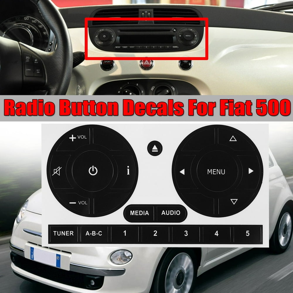 1pc For Fiat 500 Radio Stereo Worn Peeling Button Repair