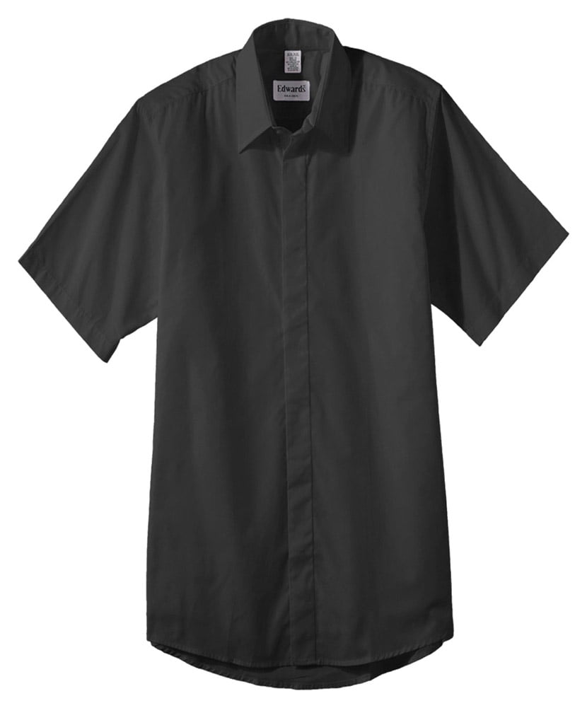 2XL M Men's Short Sleeve White Shirt Edwards Cafe  1240 S 3XLT L XL 