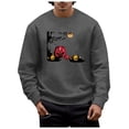 thumbnail image 4 of LIIPEE Halloween Graphic Sweatshirts For Men Long Sleeve Crew Neck Pullover Male Fall Winter Comfortable Versatile Sweatshirt,L, 4 of 6