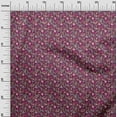 thumbnail image 3 of oneOone Rayon Dark Magenta Fabric Batik Sewing Fabric By The Yard Printed Diy Clothing Sewing Supplies 56 Inch Wide, 3 of 5