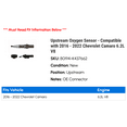 thumbnail image 2 of Upstream Oxygen Sensor - Compatible with 2016 - 2022 Chevy Camaro 6.2L V8 2017 2018 2019 2020 2021, 2 of 2