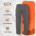 thumbnail image 5 of Riggermen Mens Cargo Work Pant Elasticated Waist Relaxed Fit Grey, 30Wx30L, 5 of 9