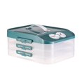 thumbnail image 3 of Caja de bola de hervida congelada de 3 capas Caja de almacenamiento Wonton Caja de congelador de bola de hervida Organizador de bolas de Gloria Contenedores de almacenamiento de bolas de masa hervida, 3 of 9