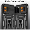 thumbnail image 3 of Galaxy S20 Case, Samsung Galaxy S20 Case with Slide Camera Cover and HD Screen Protector, Shockproof Samsung S20 Case with 360° Magnetic Kickstand Phone Case for Samsung S20 Black, 3 of 6