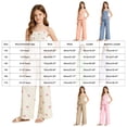 thumbnail image 4 of mgoYE Girl Summer Clothes Linen Outfit Bows Ruffled Shirts + Pant Set Princess Outfit Short 8 9 10 11 12 Years Size 7-8 Years, 4 of 8