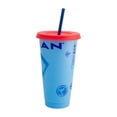 thumbnail image 4 of Vaso de Plástico con Tapa y Popote, Diseño Superman Legacy, Colección DC Comics, Capacidad 680 ml, Azul y Rojo, 4 of 4