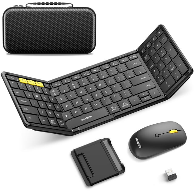 Combo de teclado y ratón Samsers Plegable Bluetooth 5.0