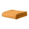 thumbnail image 2 of Fiber Blanket - Thickened Solid Color Conditioning Nap Blanket, Polyester Fabric, Lightweight & Breathable, All-Season Comfort, Orange, JKODE, 2 of 8