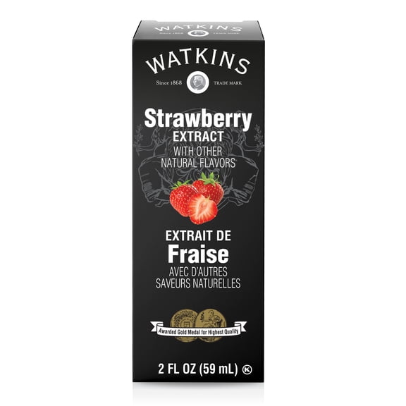 Watkins Strawberry Extract with Other Natural Flavors, 2 fl oz (Liquid)