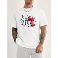 thumbnail image 1 of Men's Patriotic 4th of July T-Shirt for Independence Day, BBQs, Parades, Casual Round Neck, Comfortable Wear, 1 of 6