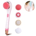 thumbnail image 2 of Electric Shower Brush Rechargeable Rotating Long Handle Back Scrubber Suitable for Body Cleansing Exfoliation Waterproof and Non-Slip with 4 Types of Brush Heads, 2 of 9