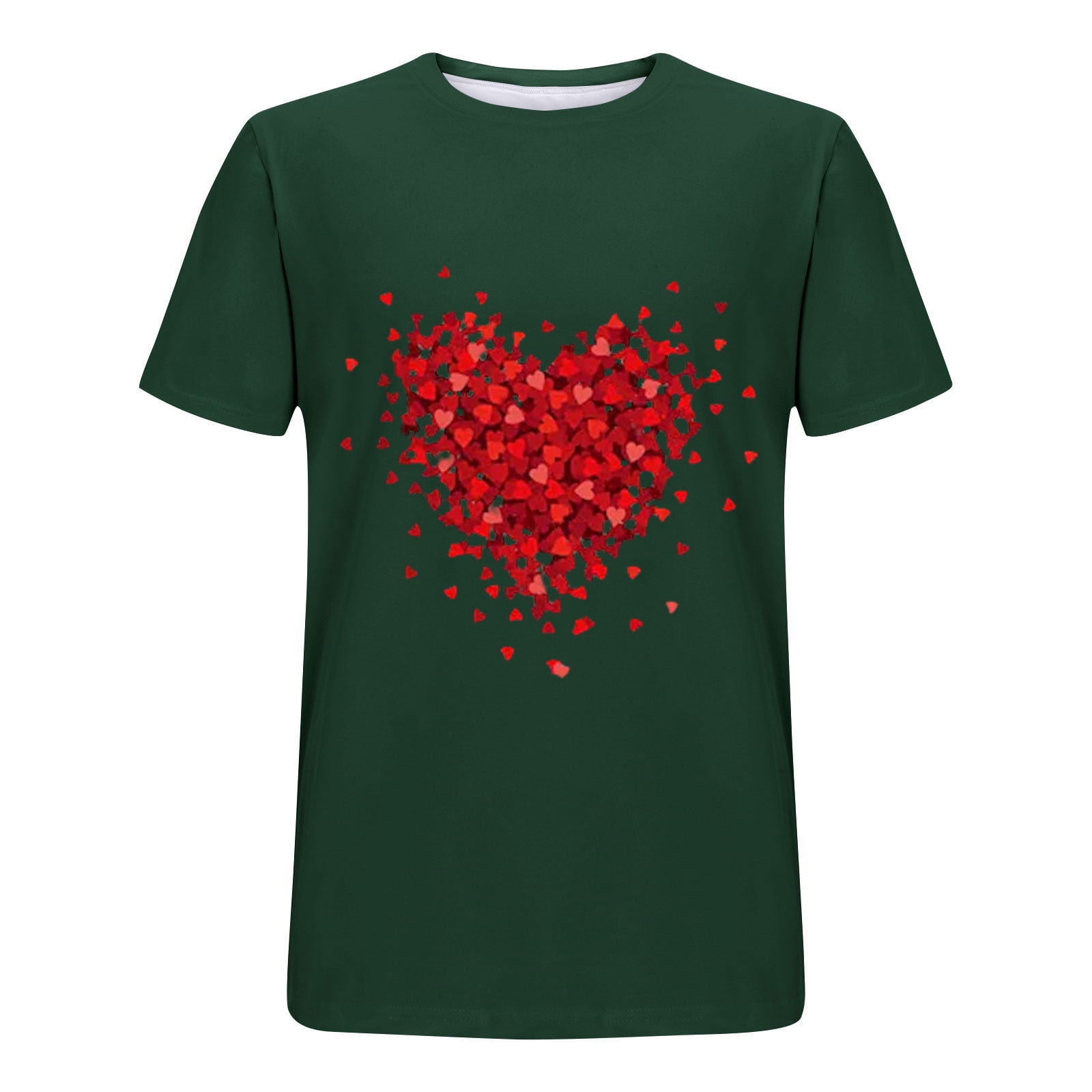 トップス the red thread S heart fit tops TFEOQRY Valentine's Day Sport Fitness T-Shirt for Men Heart
