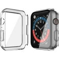 thumbnail image 5 of Misxi 2 Pack Hard PC Case with Tempered Glass Screen Protector Compatible with Apple Watch Series 9 (2023) Series 8 Series 7 45mm, Ultra-Thin Scratch Resistant Cover for iWatch, Transparent, 5 of 18