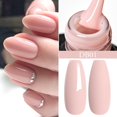 thumbnail image 1 of Esmalte de uñas en Gel con copos de nieve, barniz semipermanente UV LED, blanco lechoso, rosa, purpurina, lentejuelas de nieve, diseño artístico para manicura, 7ml, 1 of 4