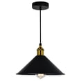 thumbnail image 1 of Cwi Lighting Brave 1 Light Black Mini Pendant, 1 of 2