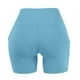 thumbnail image 5 of Pantalones Cortos de Correr de Cintura Alta Mujeres Bolsillo Cadera Estiramiento Pantalones Cortos de Fitness Yoga, Poliéster Spandex, 5 of 8